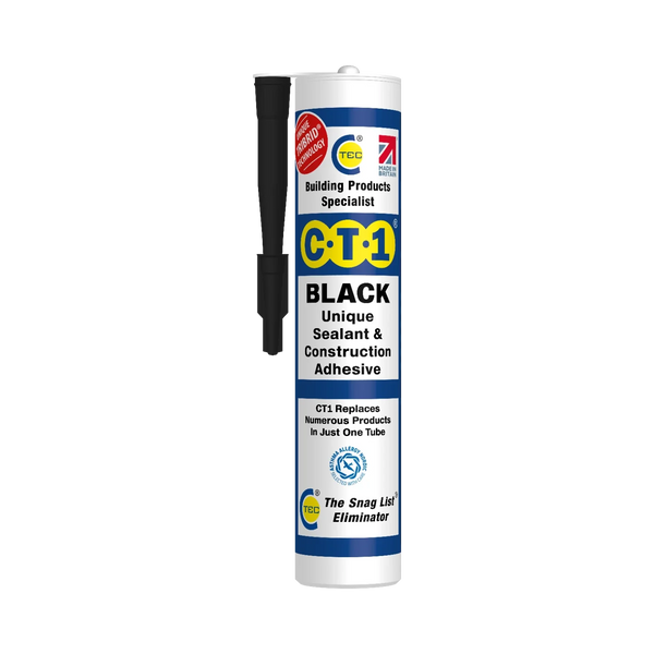 CT1 Black Sealant & Adhesive Tribrid Multi-purpose Sealant, 290ml 1/2/3/6/12 Pack