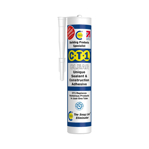 CT1 Clear Sealant & Adhesive Tribrid Multi-purpose Sealant, 290ml 1/2/3/6/12 Pack