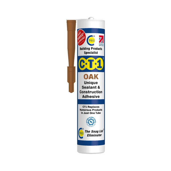CT1 Oak Sealant & Adhesive Tribrid Multi-purpose Sealant, 290ml 1/2/3/6/12 Pack