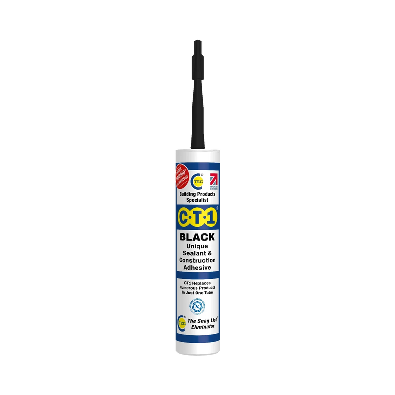 CT1 Black Sealant & Adhesive Tribrid Multi-purpose Sealant, 290ml 1/2/3/6/12 Pack