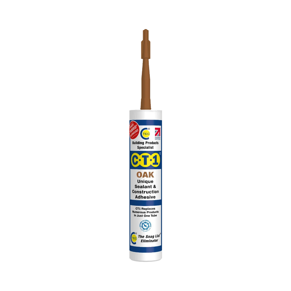 CT1 Oak Sealant & Adhesive Tribrid Multi-purpose Sealant, 290ml 1/2/3/6/12 Pack