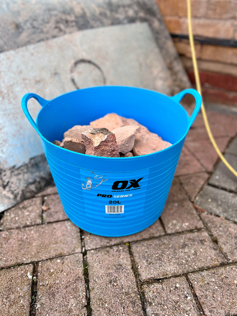 OX Tools OX-P110620 Pro Heavy Duty 20L Flexi Tub