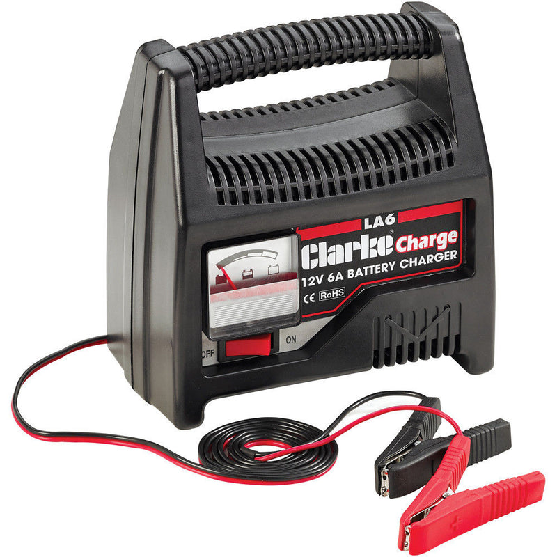 Clarke 6266305 LA6 12V 6A Battery Charger
