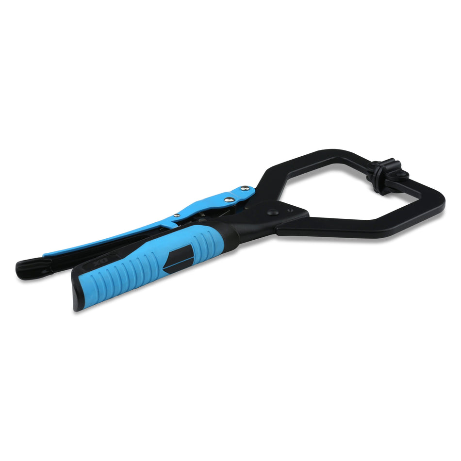 OX Auto Adjust 11-Inch C Clamp With Swivel Pad - Gripped