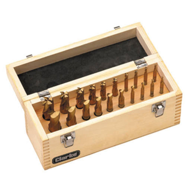 Clarke 1700338 ET163 - 20 piece HSS End Mill & Slot Drill Set