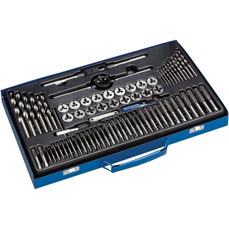 Clarke 1801776 CHT776 76 piece Metric /BSP Tap &  Die Set