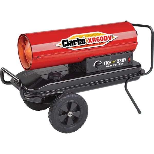 Clarke 6931015 XR60DV 14.7kW Diesel Dual Voltage Industrial Space Heater (110V/230V)