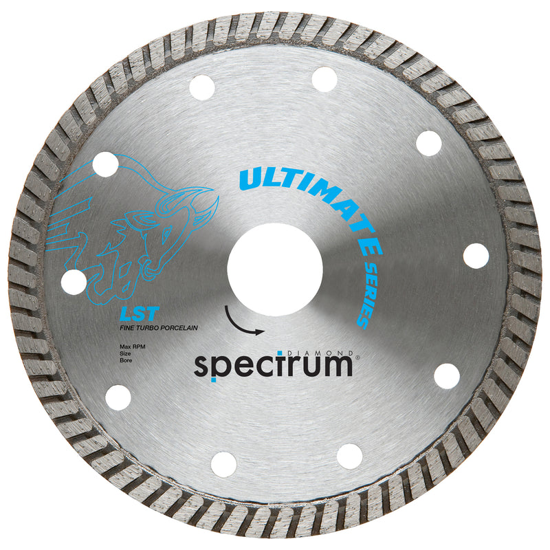OX Tools OX-LST125/22 Spectrum Ultimate Thin Turbo Dia Blade - Porcelain - 125/22.23mm