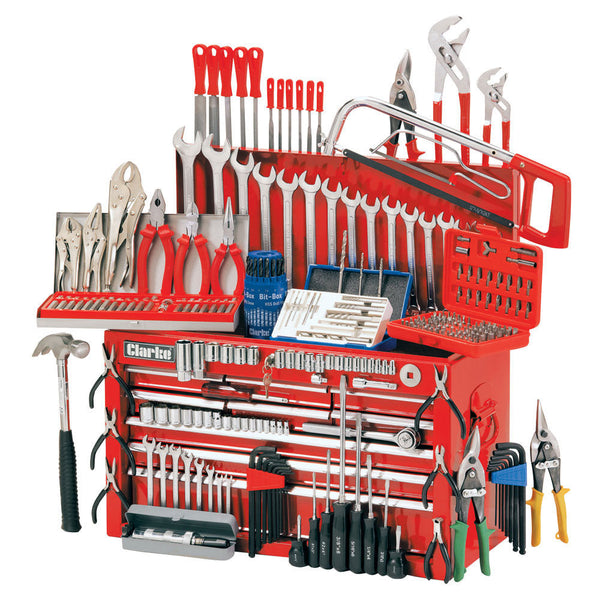 Clarke 1801634 CHT634 Mechanics Tool Chest and Tools Package