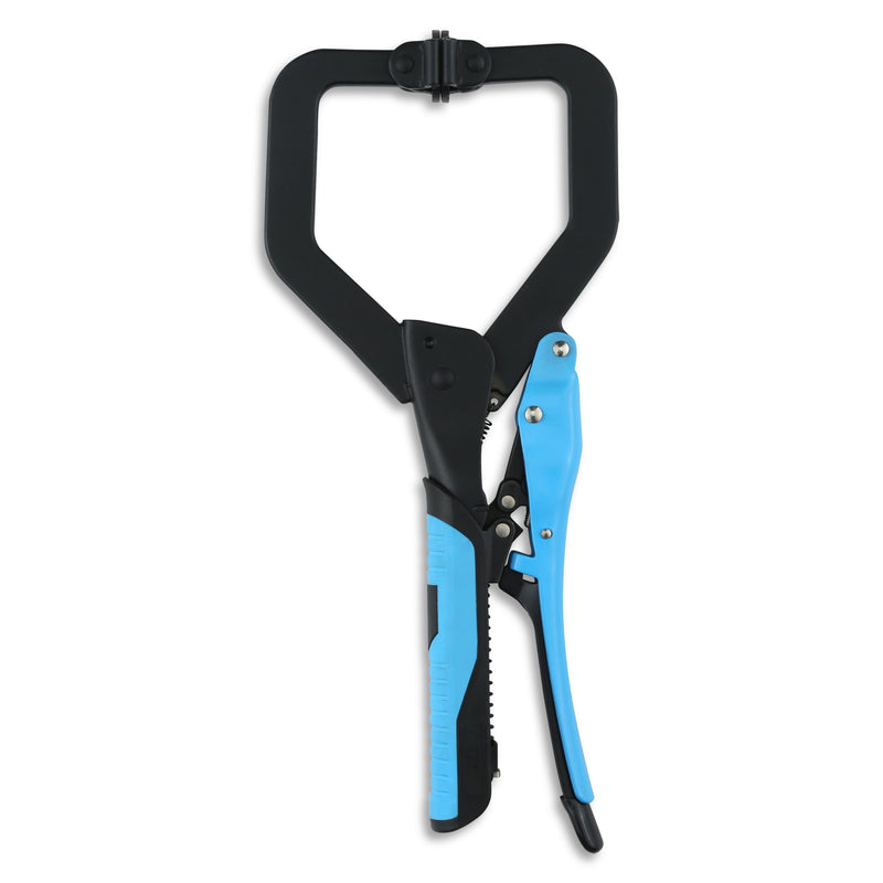 OX Hand Tools P204802 Auto Adjust 11-Inch C Clamp With Swivel Pad - Gripped