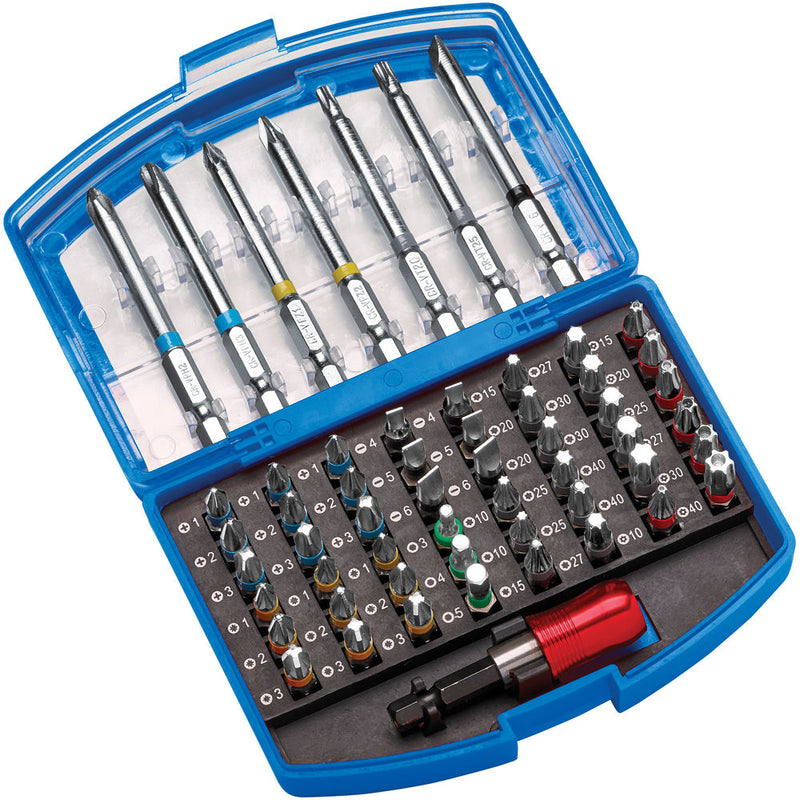 Clarke 1801917 CHT917 56 Piece Colour Coded Screwdriver Bit Set