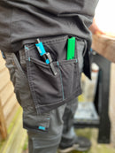 OX Workwear W554238 Pro Heavy Duty Flex Waist Work Trousers - 38in