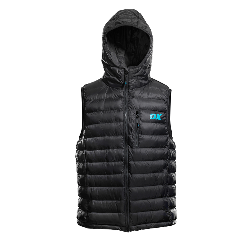 OX Workwear W550305 Ribbed Padded Gilet (Black) - XL