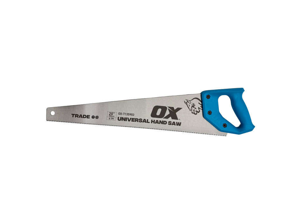 OX T135903 Trade Universal Hand Saw - 500mm/20" - (8 TPI)