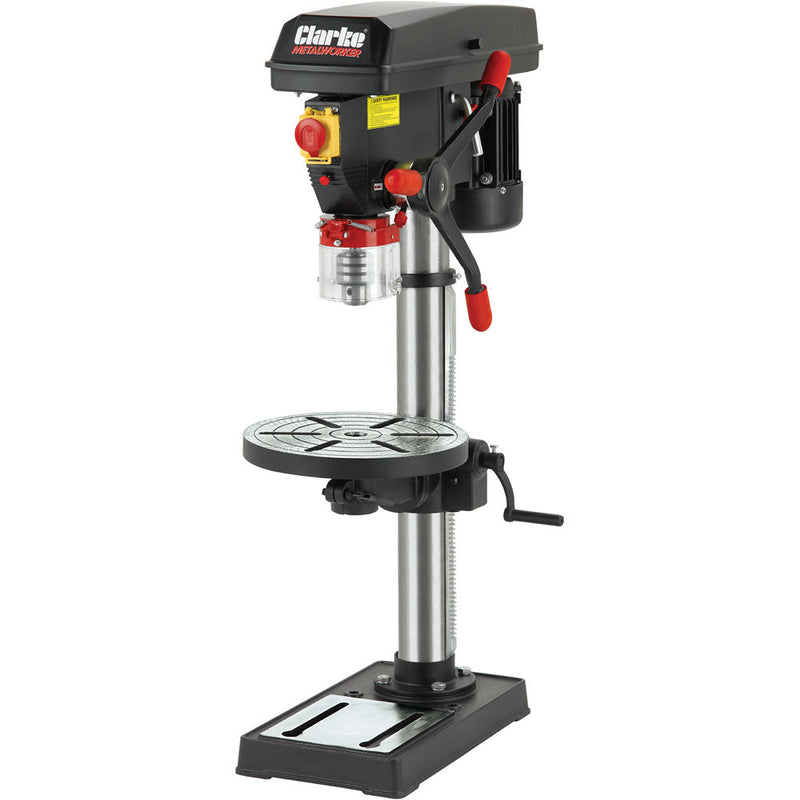 Clarke 6505552 CDP302B 16 Speed Bench Drill Press with Round Table (230V)