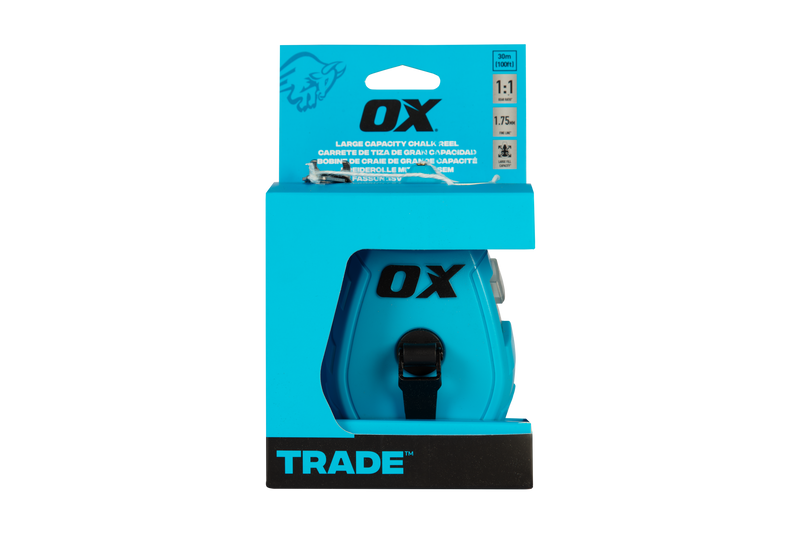 Contractor 30m/100' ABS Chalk Reel - Basic Bold Line / 1:1 Gear Ratio