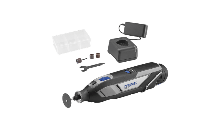 DREMEL F0138240JB 8240 Powerful Cordless Multi-Tool With Variable Speed (8240-5) + 26150687JA Multipurpose Set (687)