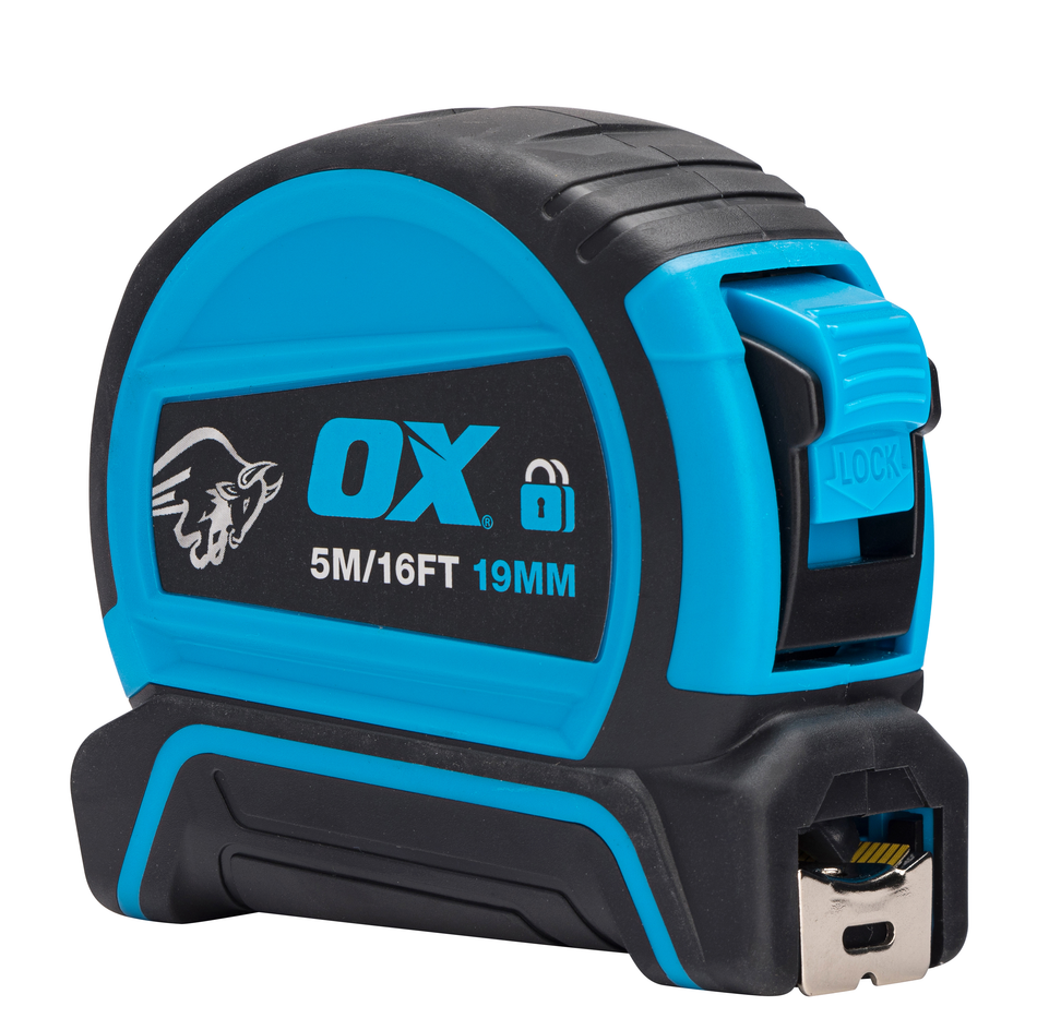OX Tools OX-P505455 Pro Dual Auto Lock Tape Twinpack - 5m / 16ft