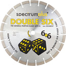 OX Tools OX-DCX125/22 Spectrum Plus Double Six Diamond Blade - GP - 125/22.23mm
