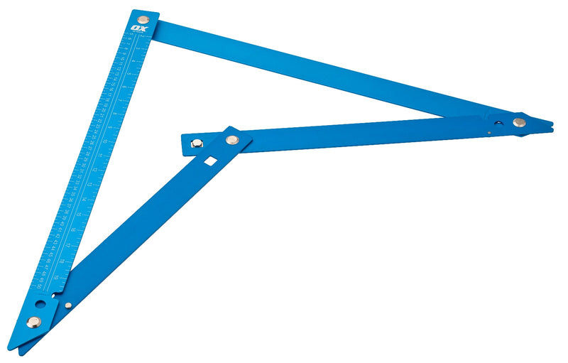 OX P508706 Pro Aluminium Folding Square – 600mm / 24 Inch