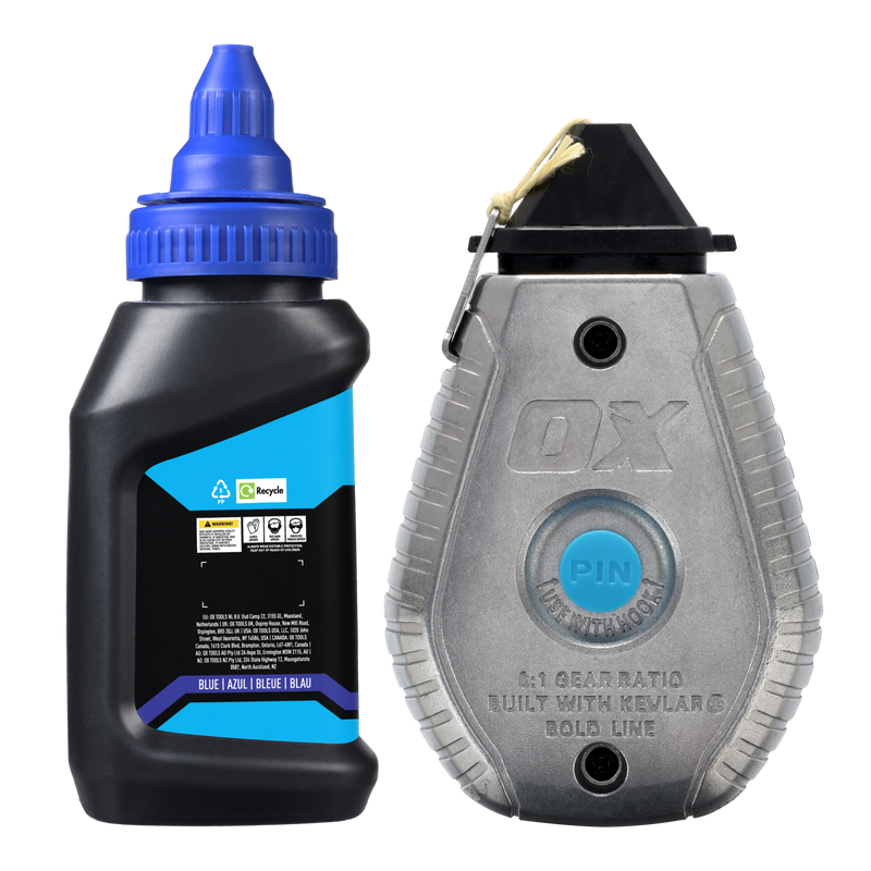 Pro 30m/100' Aluminum Chalk Reel Value Pack - Kevlar Bold Line / 6:1 Gear Ratio