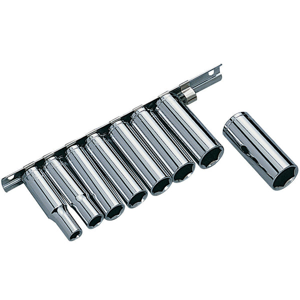 Clarke 1800142 CHT142 9-Piece 3/8" drive Imperial Deep Socket Set