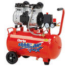 Clarke 2242040 SHHH24/150 Shhh Air Max 7cfm 24 Litre 1.5HP Low Noise Compressor (230V)