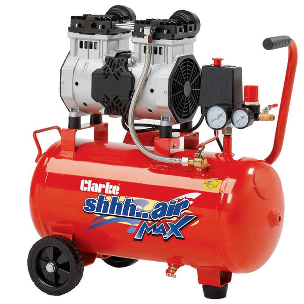 Clarke 2242040 SHHH24/150 Shhh Air Max 7cfm 24 Litre 1.5HP Low Noise Compressor (230V)