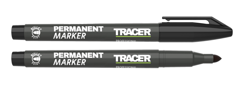 TRACER APM1 2 Permanent Construction Marker (Black) Pk2