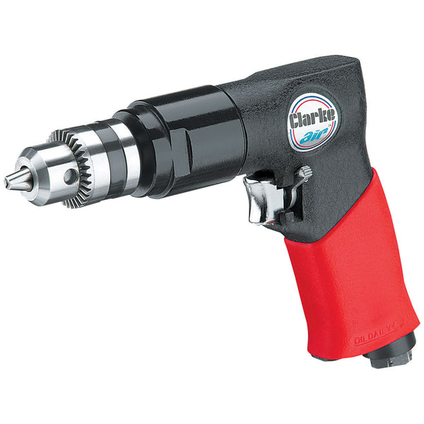 Clarke 3110881 CAT214 3/8" Reversible Air Drill with Soft Grip