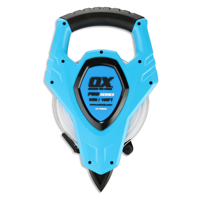 OX Tools OX-P028230 Pro Fibreglass Open Reel Tape - 30M / 100FT
