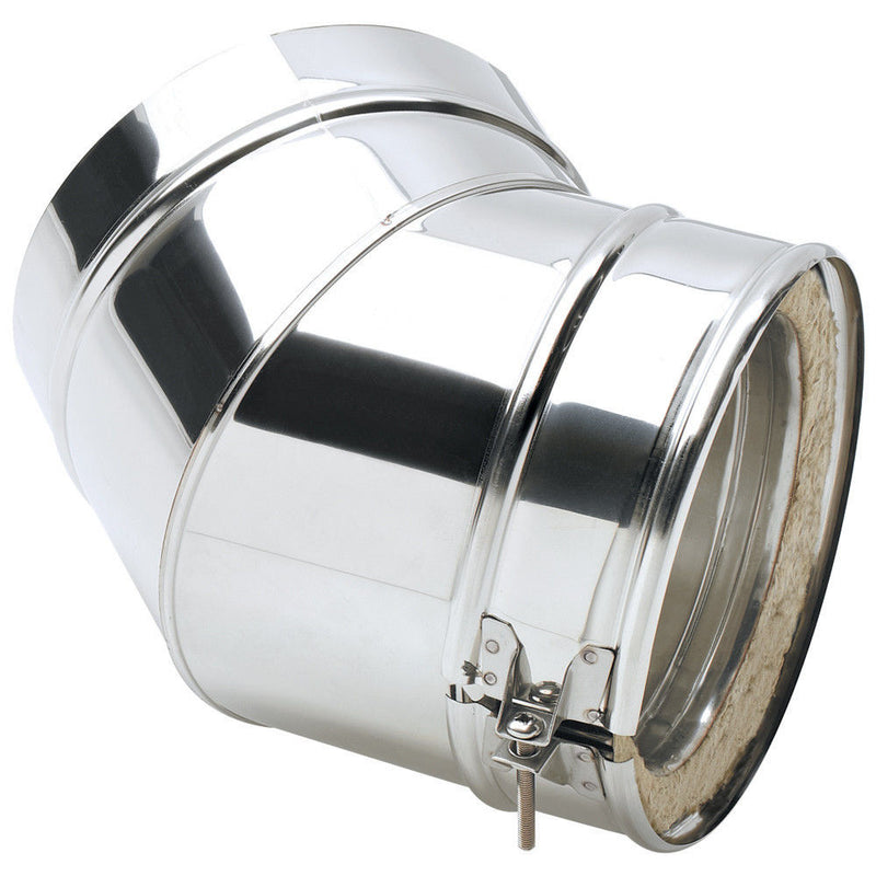 Clarke 6911257 6" Stainless Steel Twin Wall Flue 30¡ Elbow