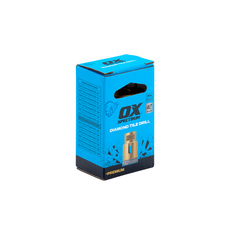 Premium M14 Dry Cut Diamond Tile Drill - 35mm