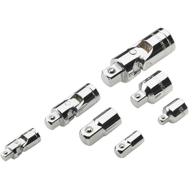 Clarke 1801916 CHT916 7 Piece Adaptor & Universal Joint Set