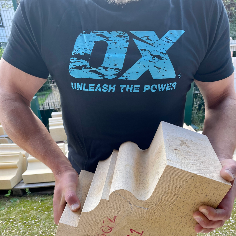 OX Workwear W550502 Crew Neck T-shirt (Black) - S