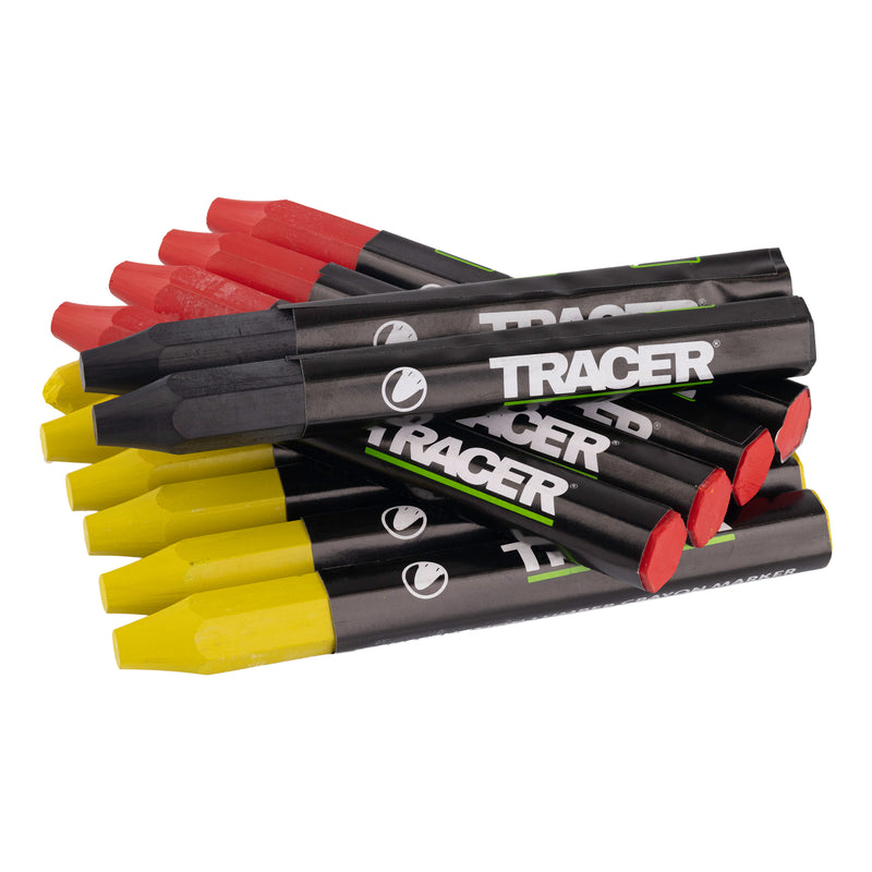 TRACER ACMK1 Mixed Crayon Set 12pcs (2 Black, 4 Red, 6 Yellow)