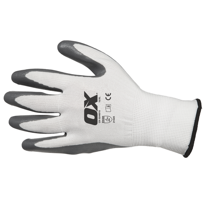 OX Tools OX-S249009 Nitrile Flex Gloves - Size 9 (L)