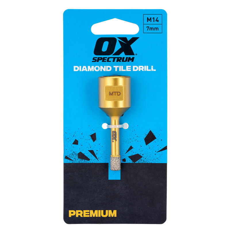 Premium M14 Dry Cut Diamond Tile Drill - 7mm
