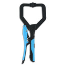 OX Hand Tools P204802 Auto Adjust 11-Inch C Clamp With Swivel Pad - Gripped