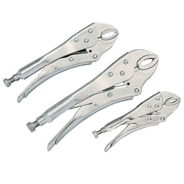 Clarke 1800116 CHT116 3 piece Lock Grip Pliers Set