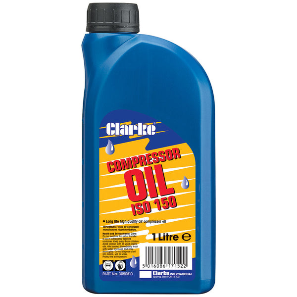 Clarke 3050810 ISO 150 (SAE40) 1L Long Life Compressor Oil