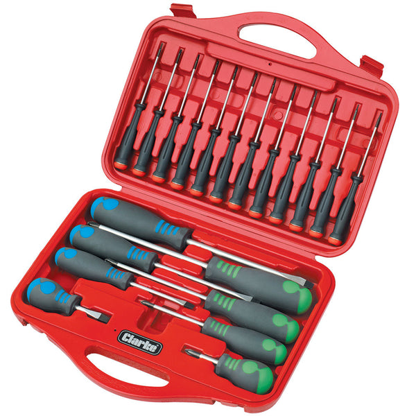 Clarke 1801647 CHT647 20 Piece Screwdriver Set