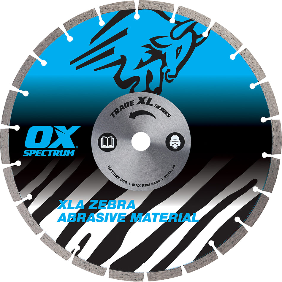 OX Tools OX-XLA-230/22 Trade XL Abrasive Diamond Blade - 230/22.23mm