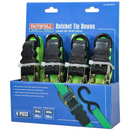 Faithfull FAITDRATSET4 Ratchet Tiedown Straps 5M - 4PC