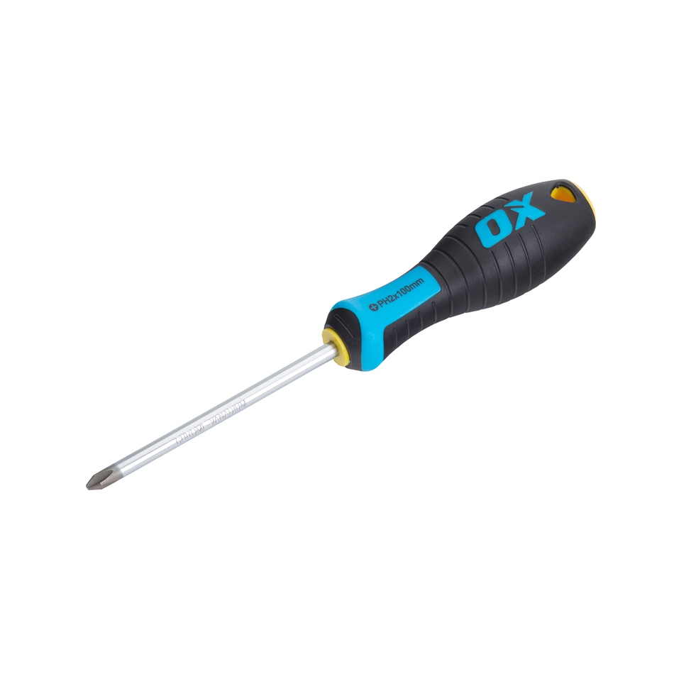 OX Tools OX-P362510 Pro Phillips Screwdriver PH2 x 100mm