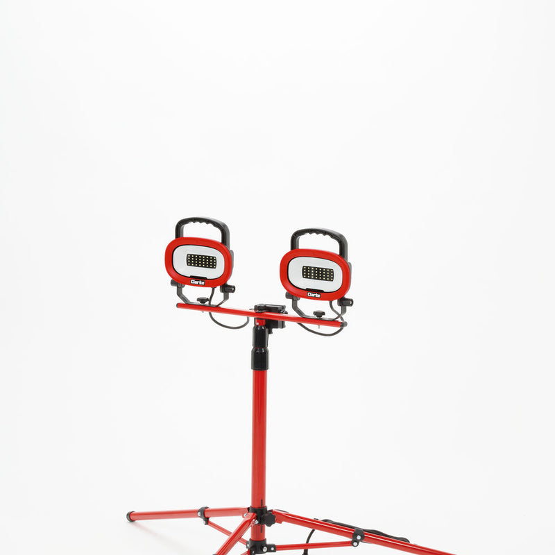 Clarke 4003636 SMD84TN Twin Head LED Work Light with Tripod (230V - 2x2100Lm)