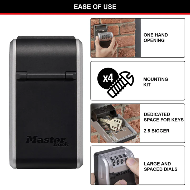 Masterlock 5481EURD Wall Mounted Lock Box Select Access