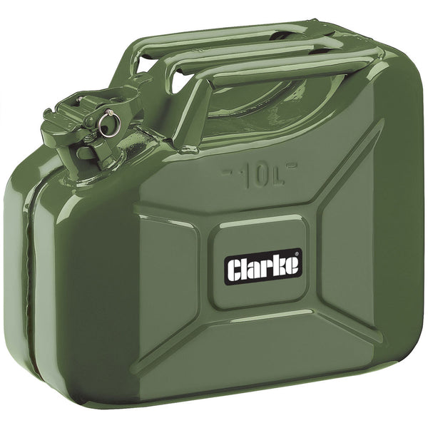 Clarke 7649975 JC10LG 10 Litre Fuel Can (Green)