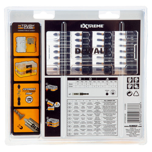 Dewalt DT70765T-QZ Extreme FLEXTORQ Screwdriver Bit Set in Connectable Case (42 Piece)