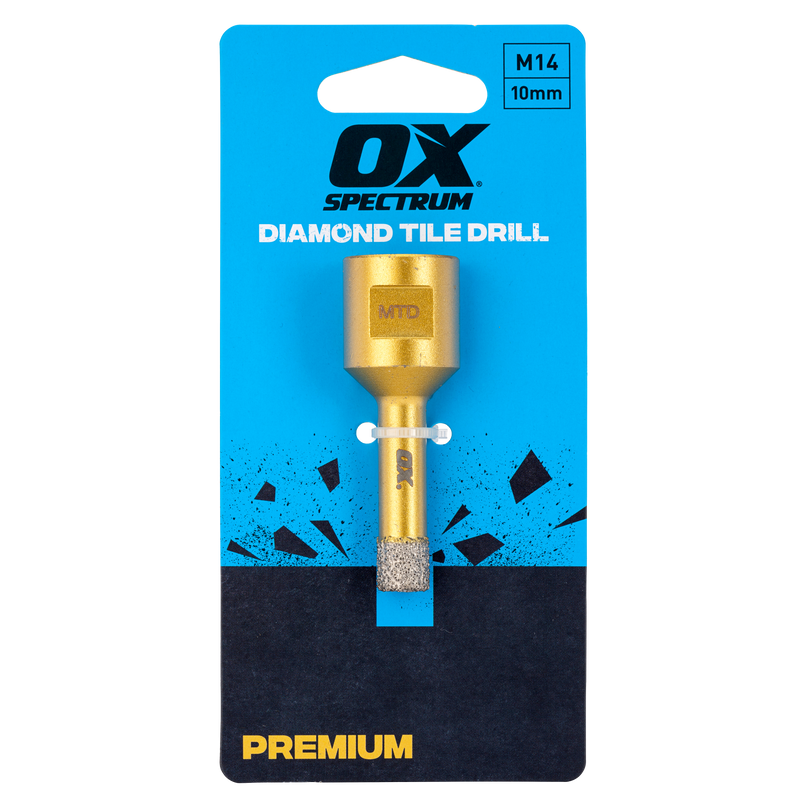 Premium M14 Dry Cut Diamond Tile Drill - 10mm